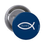 Ichthus - Christian Fish Symbol Pinback Buttons