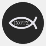 Ichthus - Christian Fish Symbol Sticker