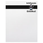 Ichthyosis Stinks Skunk Awareness Design Custom Letterhead