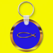 Ichthys Blue-Gold Keychain