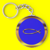 Ichthys Blue-Gold Keychain keychains