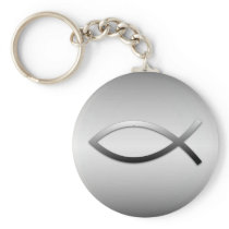 Ichthys Jesus Fish Key Chain