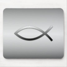 Ichthys Jesus Fish Mousepad