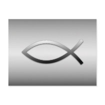 Ichthys Jesus Fish Post Card