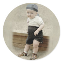 Ick is EN Berlina Round Stickers