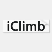 iClimb bumper sticker