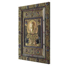 Icon depicting the Archangel Michael Stretched Canvas Print