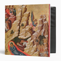Icon depicting the Nativity Vinyl Binder