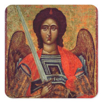 Icon of the Angel Michael, Greek, 18th century Sticker