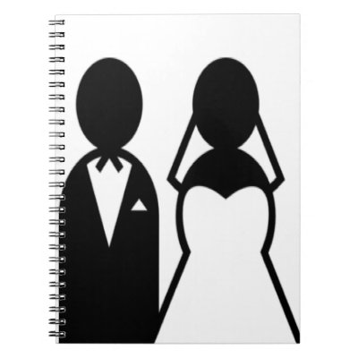 Icon Wedding Couple Note Book