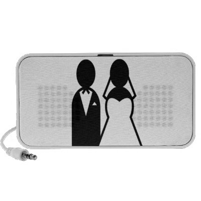 Icon Wedding Couple Portable Speaker