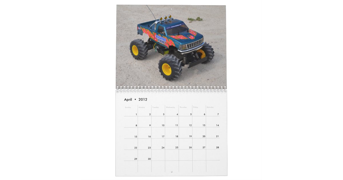 2012 RC Car Calendar Zazzle