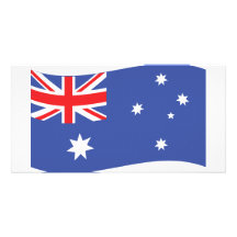 icono australiano de la bandera tarjeta fotografica  
