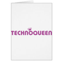 icono de la reina del techno tarjeton