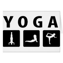 icono de la yoga tarjetón