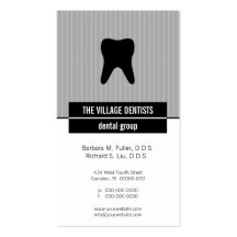 Iconographic Dental Appointment Business Cards