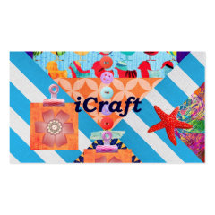 iCraft Scrapbooking and Buttons Craft Gifts Business Card
