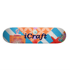 iCraft Scrapbooking and Buttons Craft Gifts Skateboard