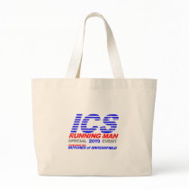 ICS Running Man Faded Tote Bag