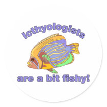 Icthyologists are a bit fishy stickers