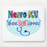 ICU NEURO "donde sucede la DESVIACIÓN " Tapetes De Ratones