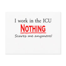 ICU Nothing Scares Me postcards