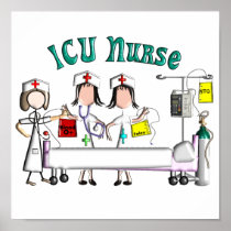 ICU Nurse Canvas Art -Unique 3D Artist Graphics Posters