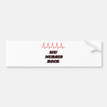 ICU NURSES ROCK BUMPER STICKERS
