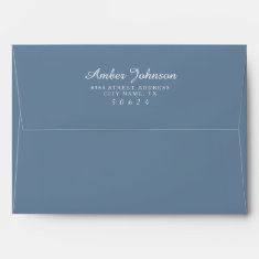 Icy Blue 5 x 7 Pre-Addressed Envelopes