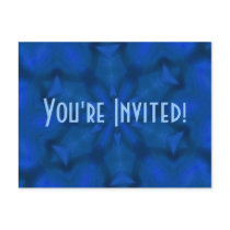 Icy Blue Invitation Postcard
