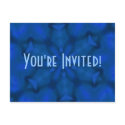 Icy Blue Invitation Postcard