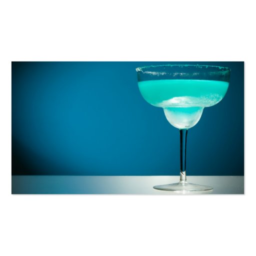 Icy Blue Margarita Business Card (front side)