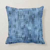 Icy Blue Throw Pillow