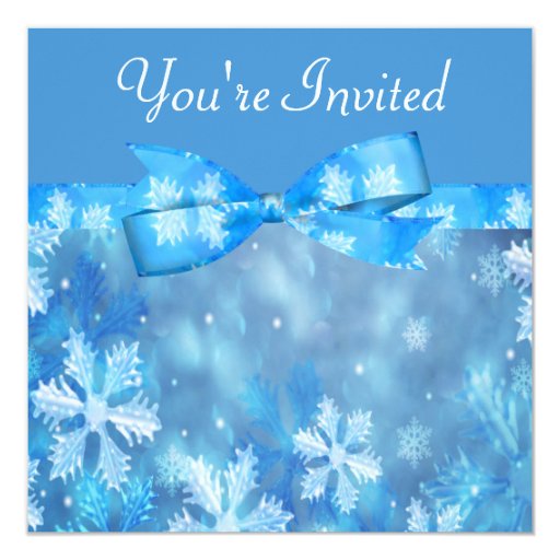 Winter Wonderland Invitation Template Free