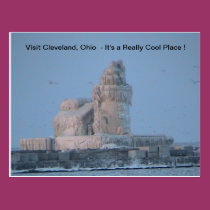 Icy Cleveland Harbor postcards
