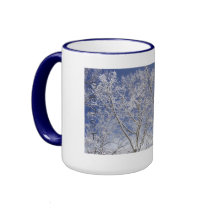 Icy Ghost Trees Mug by mypovilion Icy Ghost Trees Mug