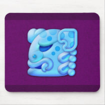 Icy Maya Jaguar Head Mousepad