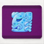 Icy Maya Jaguar Head Mousepad