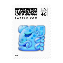 Icy Maya Jaguar Head Postage postage