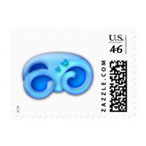 Icy Maya Jaguar Paw Postage stamps