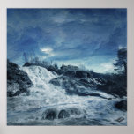 Icy rapid river poster