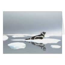 Icy Ribbon Greeting Card