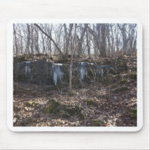 Icy Rocks Mouse Pad