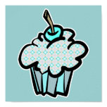 icy snowflakes cupcake print