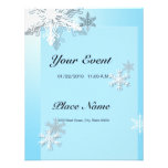 Icy Snowflakes Winter Invitation