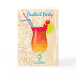 Icy Tropical Rum Punch Cocktail Party Greeting Cards