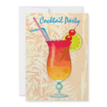 Icy Tropical Rum Punch Cocktail Party Custom Announcements