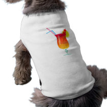 Icy Tropical Rum Punch Dog T-shirt