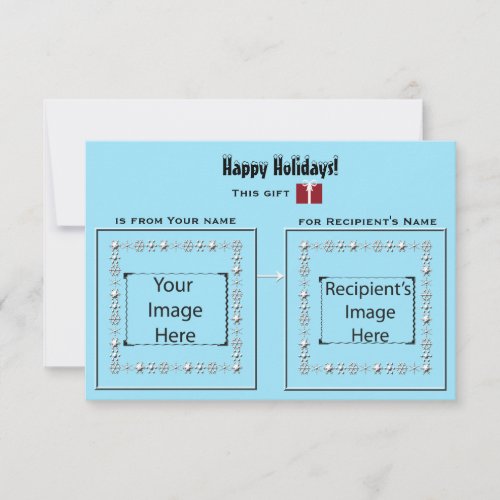 Icy Visual Cues Card for gifts invitation