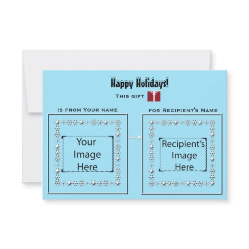 Icy Visual Cues Card for gifts invitation